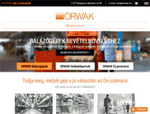 Tablet Screenshot of orwak.hu